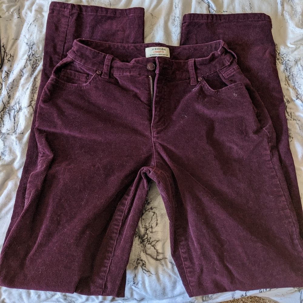 Burgundy Corduroy Pants